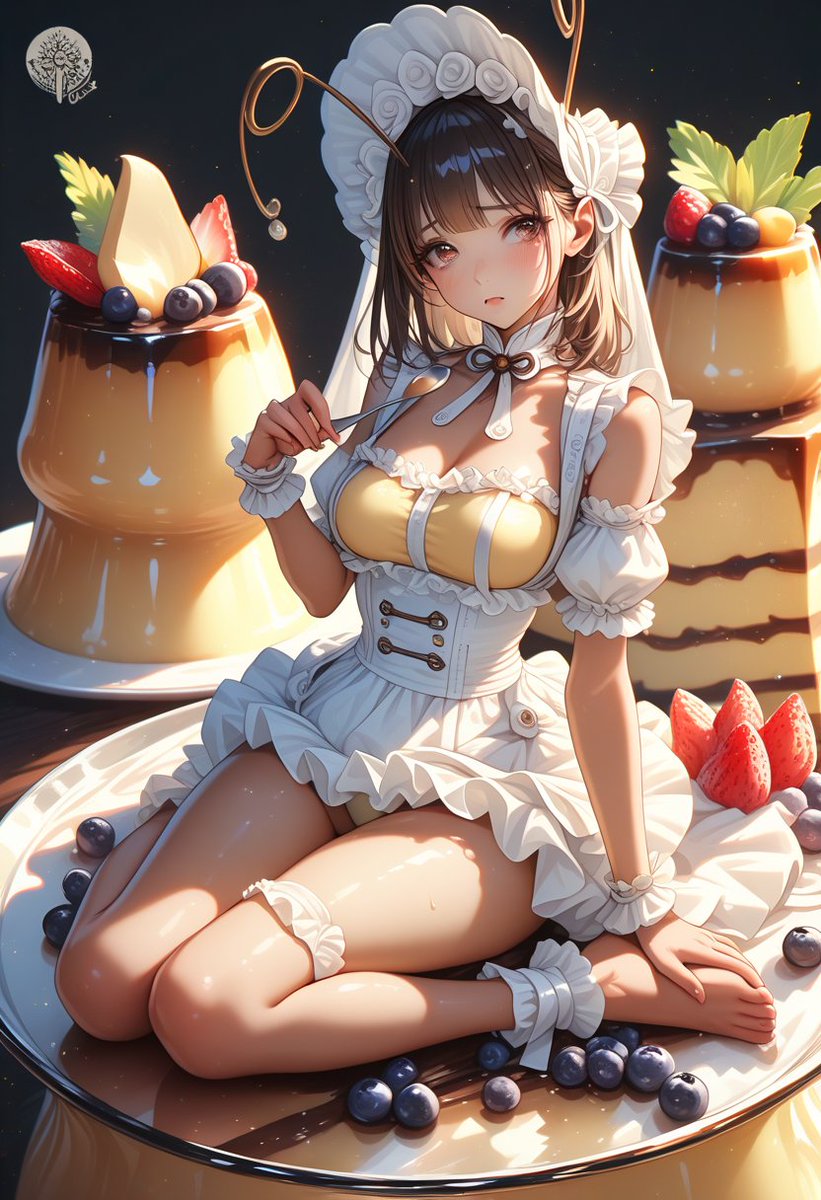 ISAERU's tweet photo. その他の娘（一部女性化した親父も含まれます⋯）たちもみてやってください
今回は「スイーツ♡ロリータチャレンジ」ってやつ #DaysAI #AIイラスト https://t.co/ythmOX5j8k