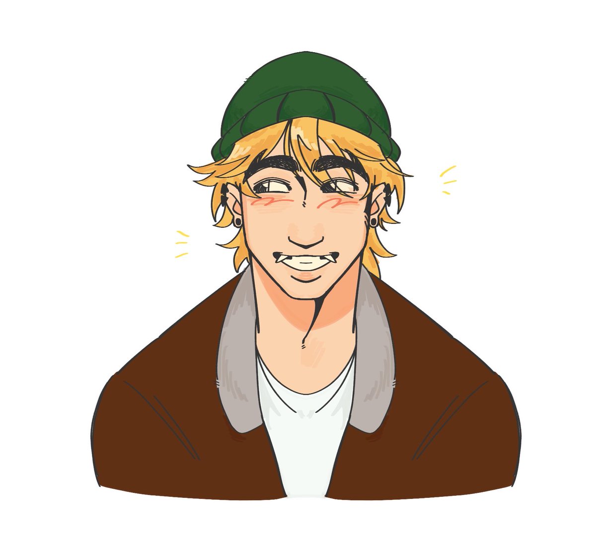 Sophcharr's tweet photo. Quick Sam doodle I did at work #doodle #stardewvalley https://t.co/9YmroFWWJG