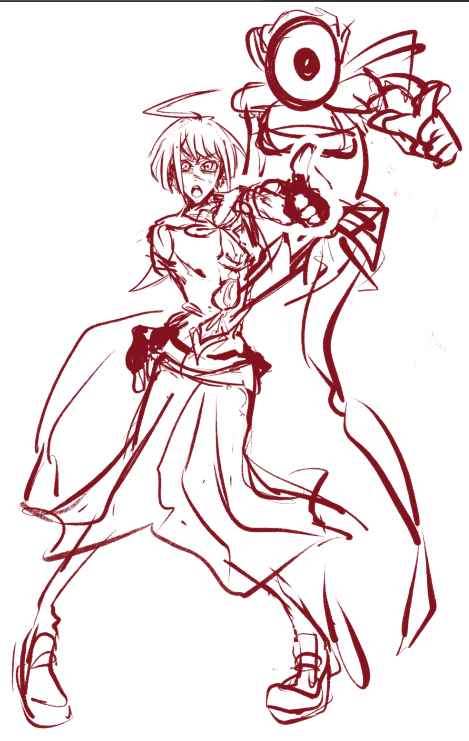 meOwl160021's tweet photo. I've been sketching komaru as a stand user recently... #danganronpa https://t.co/uLz77ECgaJ