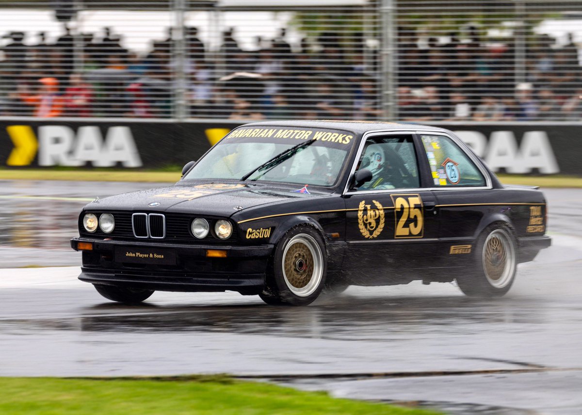 AdelMotorsFest's tweet photo. The classic JPS BMWs of the 1980s, regulars at the Adelaide Motorsport Festival over the years. #AMF #Adelaide https://t.co/nT4jlFdIUA