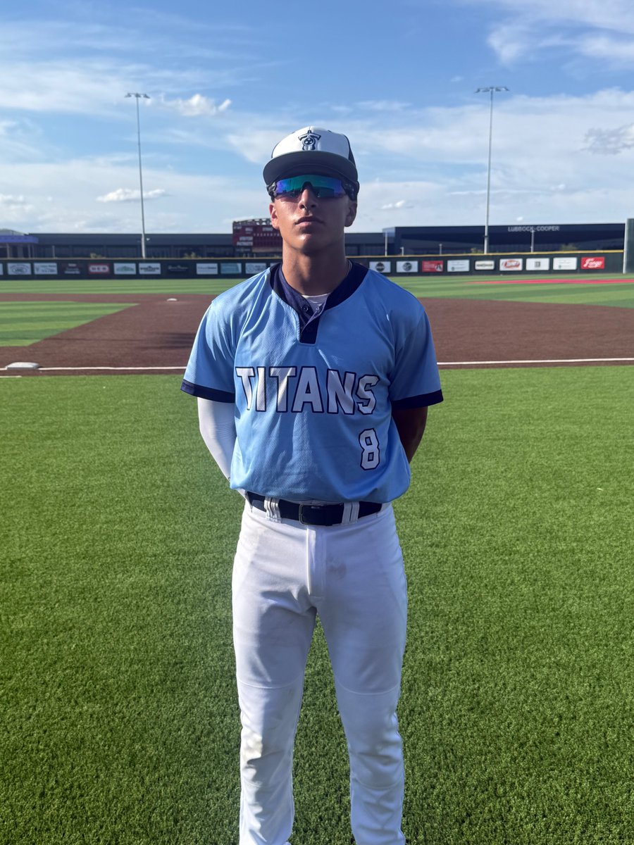 FiveToolTexas's tweet photo. F: @GameChangerLBK Carroll 5, Lubbock Titans 1
PoG: @MichaelReynaa 2-2, HR, 2 RBI https://t.co/kDPk3kbWyE