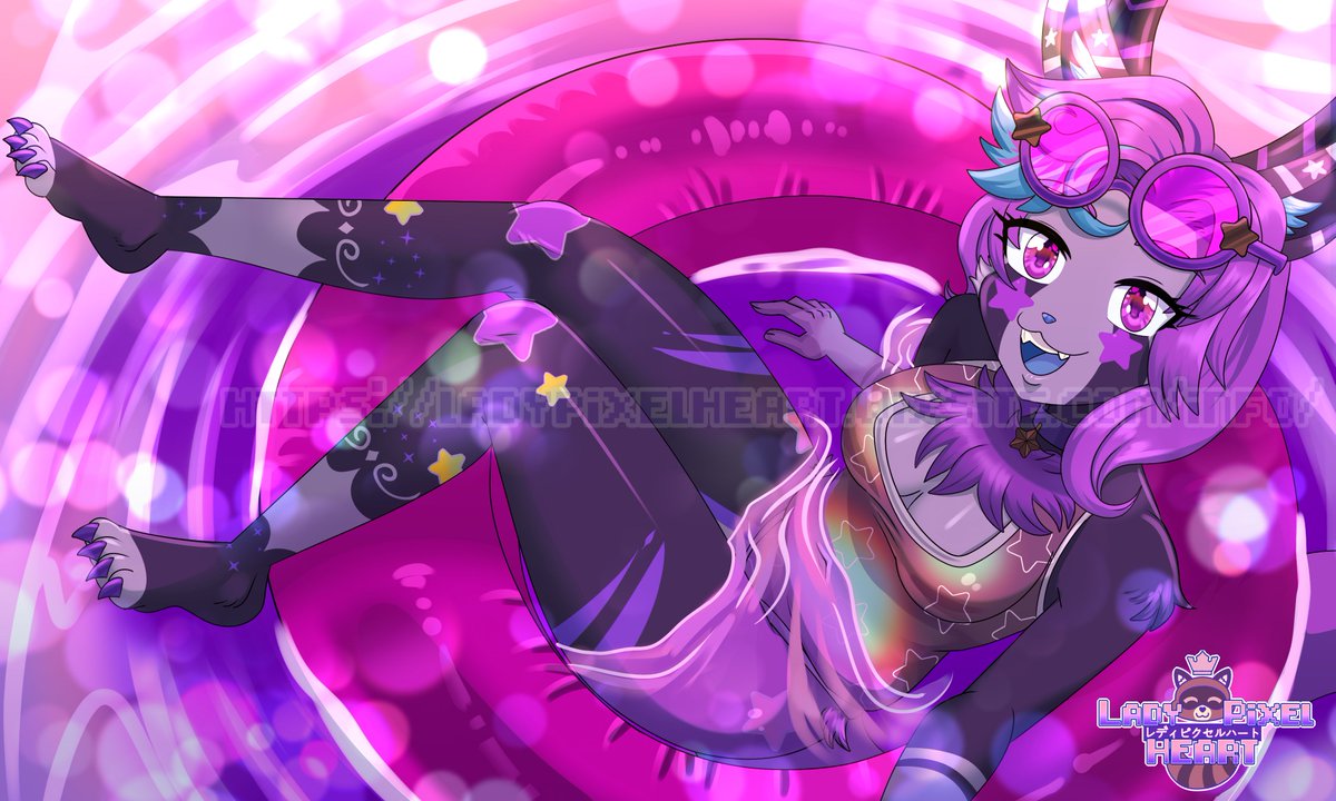ladypixelheart's tweet photo. Commission for @BlixxiMadscript 

Time to cool off an chill! ˖°𓇼🌊⋆🐚🫧 https://t.co/D2ISaLuHC4