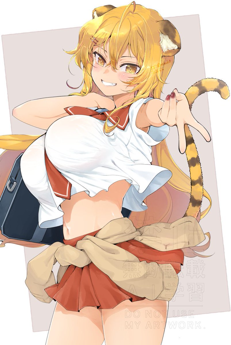 mzknk0's tweet photo. skebからのリクエストです。
夏っぽギャル系セーラー服を着た『異世界⇔地球間で個人貿易してみた』のエアさん。
ありがとうございました！ https://t.co/ioRVgphg4I