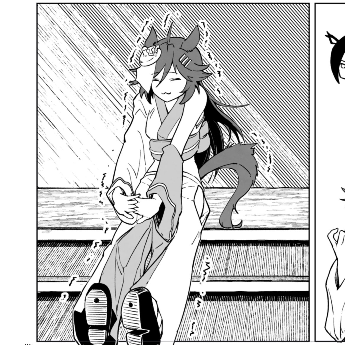 あっ見て シービーが伸びをしているよ 