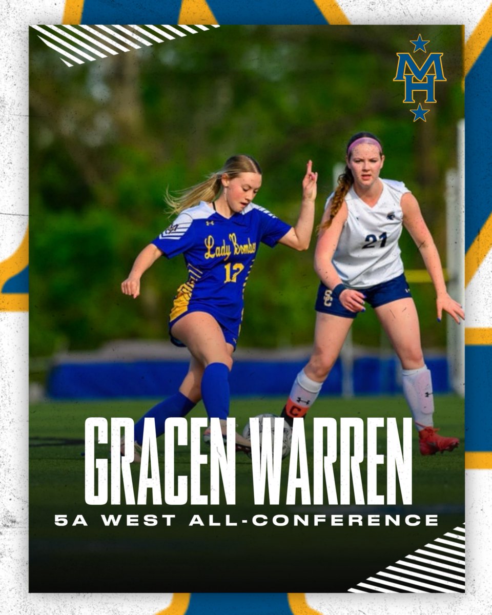 MHHSSoc's tweet photo. Congratulations to Gracen Warren who was named to the 5A-West All-Conference team! ✈️ https://t.co/ybIBcGCOCq