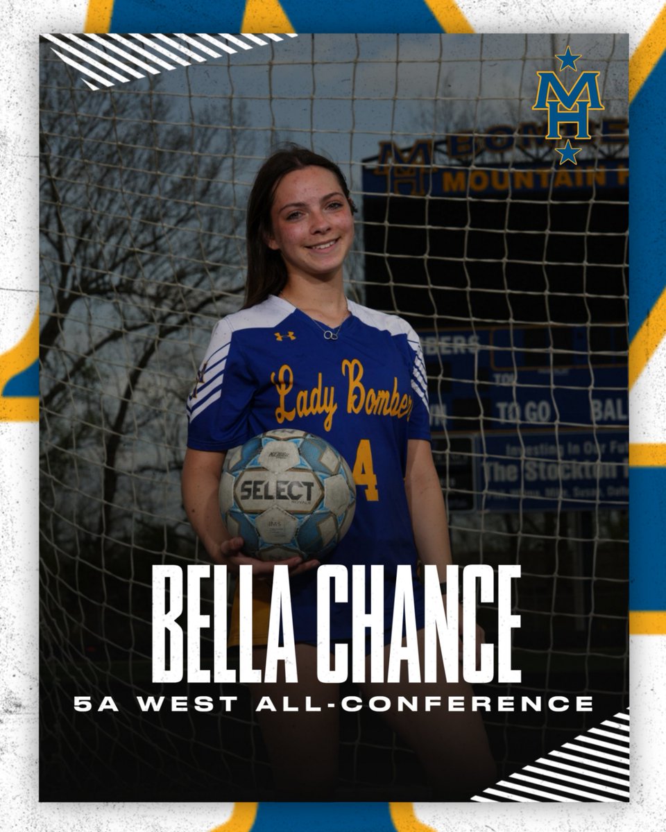 MHHSSoc's tweet photo. Congratulations to Bella Chance who was named to the 5A-West All-Conference team! ✈️ https://t.co/Nb3WviDRsY
