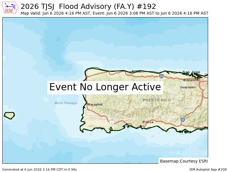 DopplerdePR's tweet photo. JSJ cancels Flood Advisory for Lares, Moca, San Sebastian [PR] https://t.co/ZpAazVmpLB https://t.co/7rddxcUhhZ