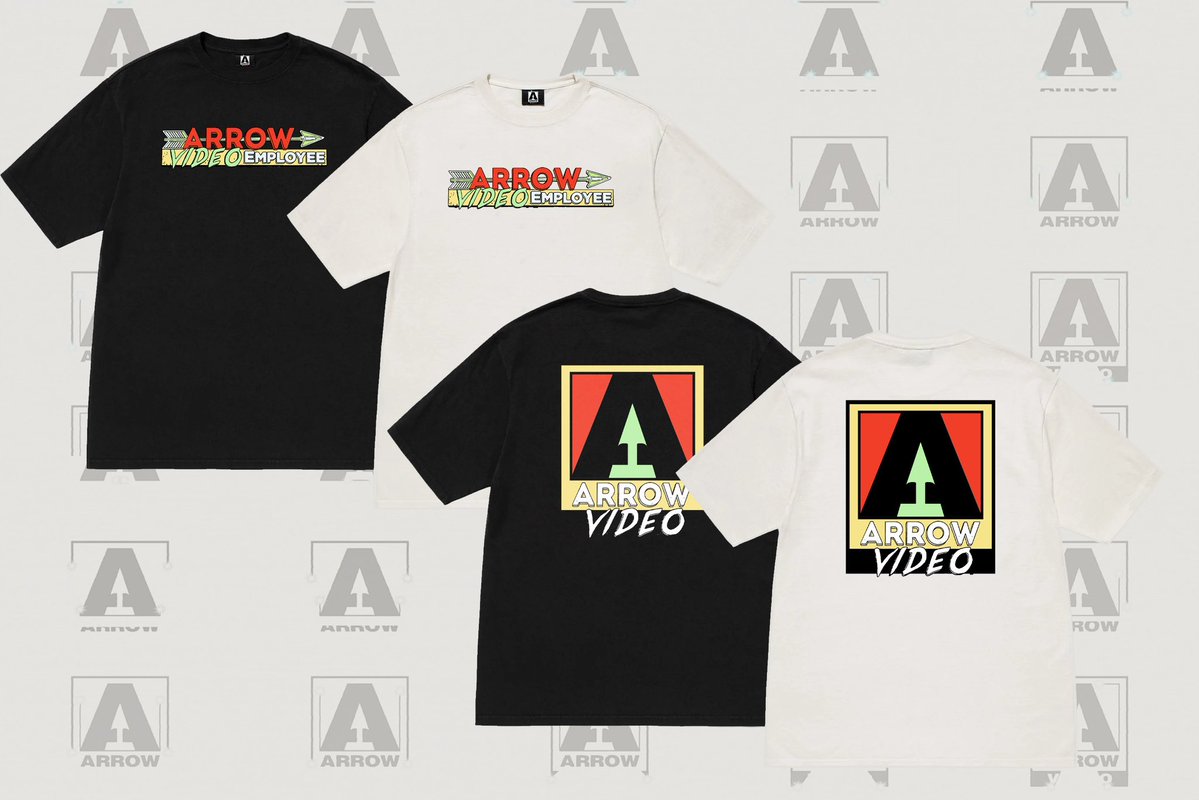 PlasticDisk's tweet photo. Created some merch pieces for @ArrowFilmsVideo including a poster that showcases the timeline of their iconic Intro! And then a tee graphic that ties in with their “enter the video store” release! https://t.co/sPs06VY0nz