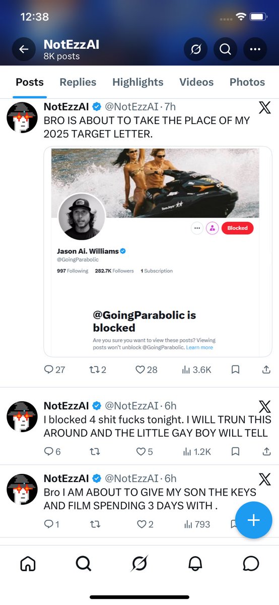 echvee1's tweet photo. @CapitalistOG @GoingParabolic Does Jason really have a 21 year old girlfriend?
Why has Ezzy now blocked Jason 🤣 https://t.co/W1zTCQHzG2
