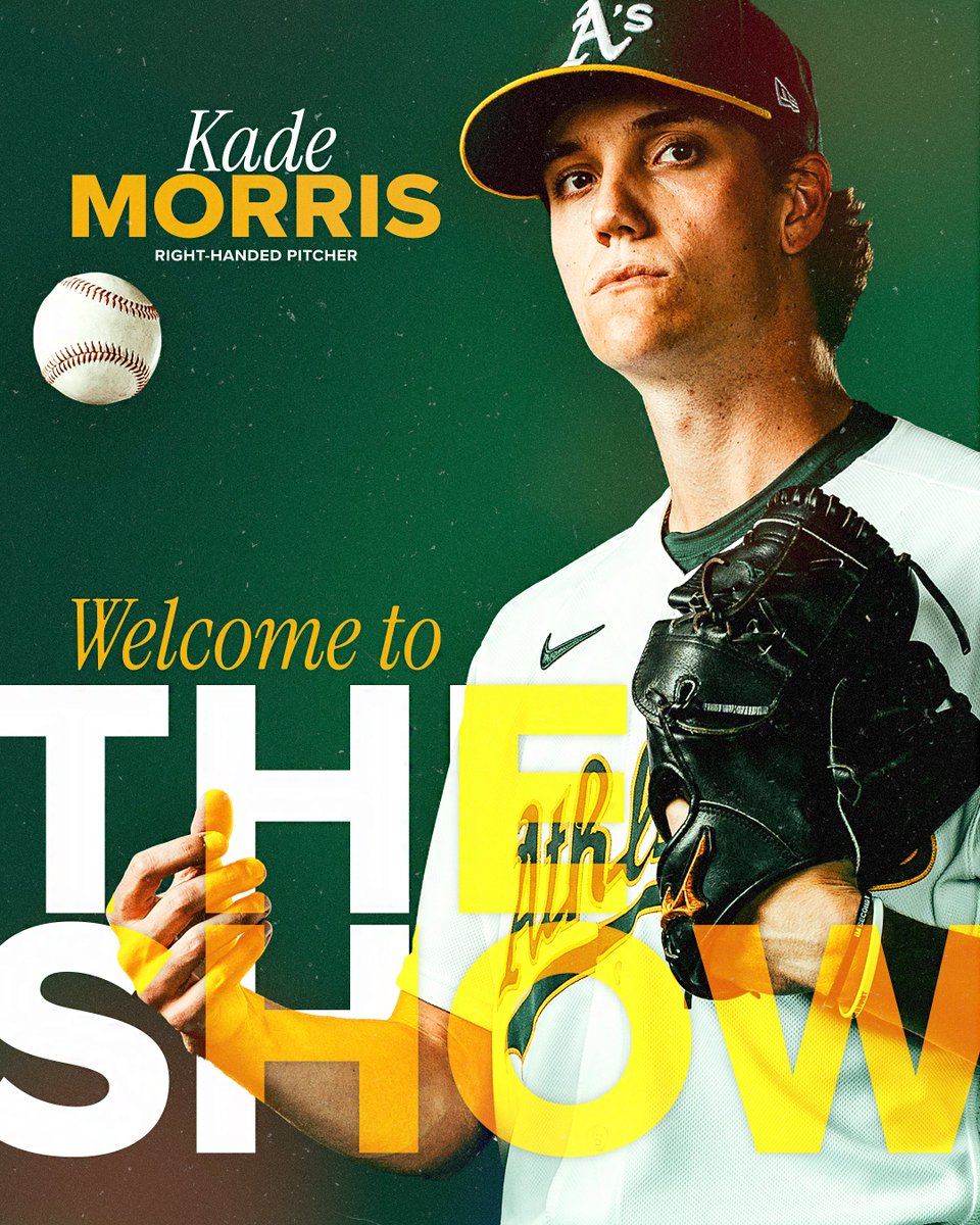 Athletics's tweet photo. Welcome to the Show, Kade! https://t.co/BKgdWUIn3I
