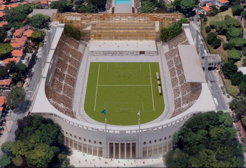 henriqueans_'s tweet photo. @arthurharden87 @Thiago_NunesB Na vdd eu penso que a forma mais fácil seria aproximar o campo ao máximo da geral da Jovem e e fazer esse mesmo prédio atrás do outro gol com uma pequena arquibancada a frente, como o Pacaembú pós-reforma https://t.co/B32PFR7JYX