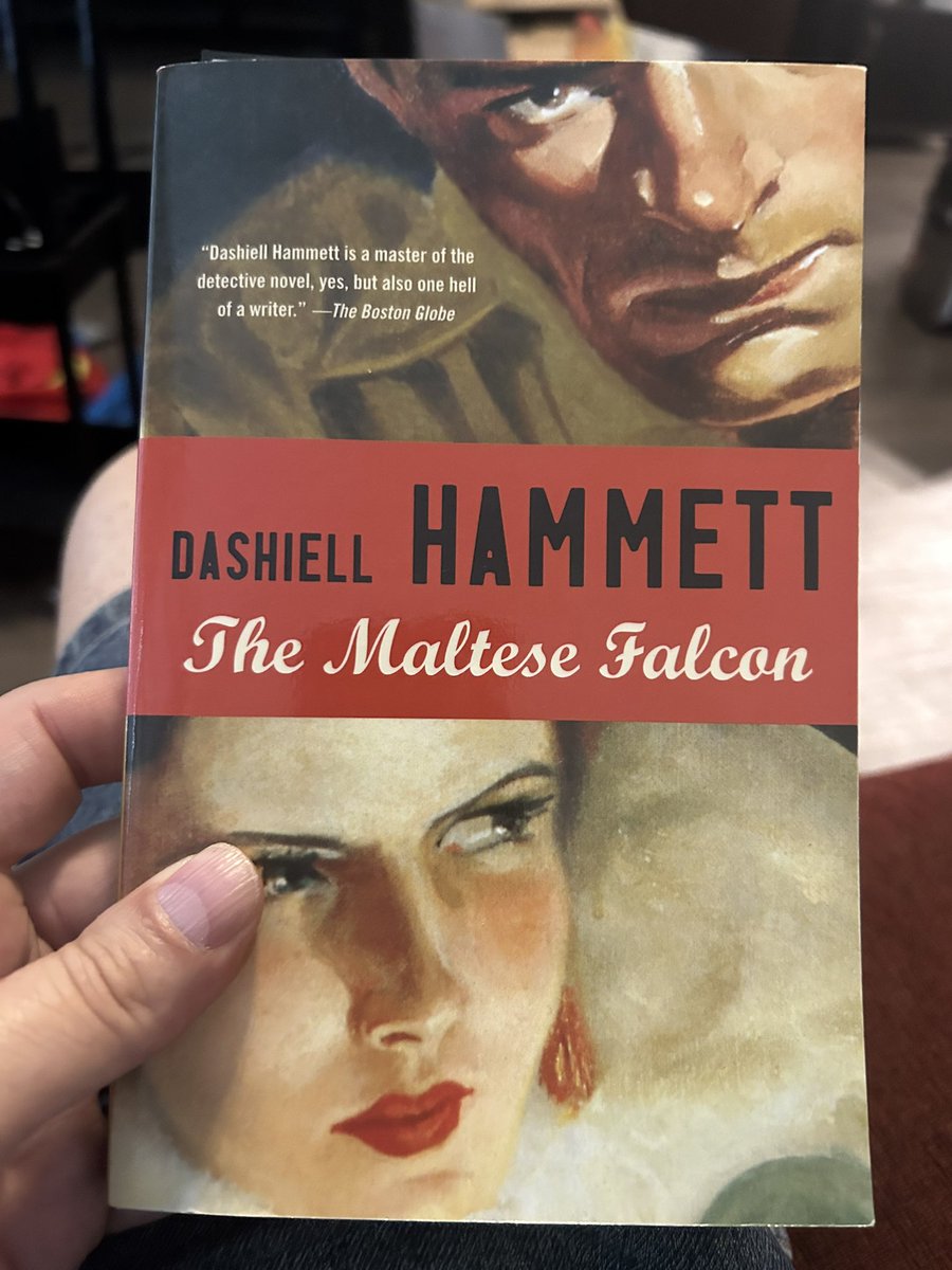DHJonathan1's tweet photo. I dug out my copy of The Maltese Falcon by @DashiellHammett as I wait for The Return of the Maltese Falcon from @HardCaseCrime  My new book arrives Monday from the company named after a South American river. @MaxAllanCollins https://t.co/YkSoXk13Fy