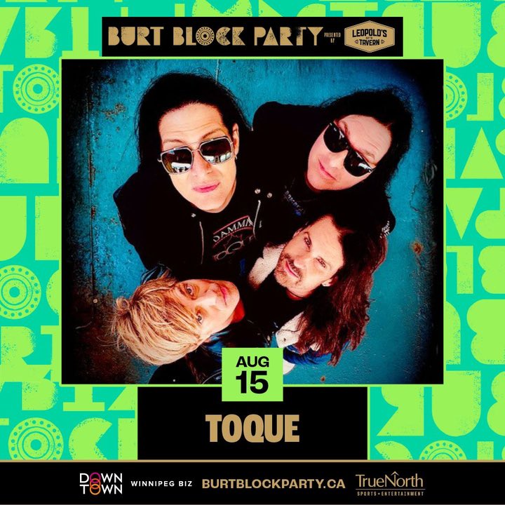 toquerocks's tweet photo. TOQUE @ Burt Block Party 2026. Winnipeg Aug 15. Get your tickets now. https://t.co/amWnWxSgMj https://t.co/RBmfNu8edE