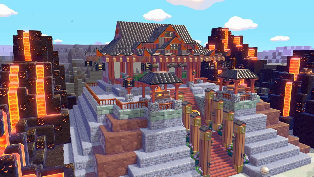 KAjp7r's tweet photo. ともしびのさいだんを和風に改築⛩️
和風建築は初めてだったので色々な方のを参考にさせていただきました😌
#ぽこポケ
#ぽこあポケモン https://t.co/NQ88YNIB4r