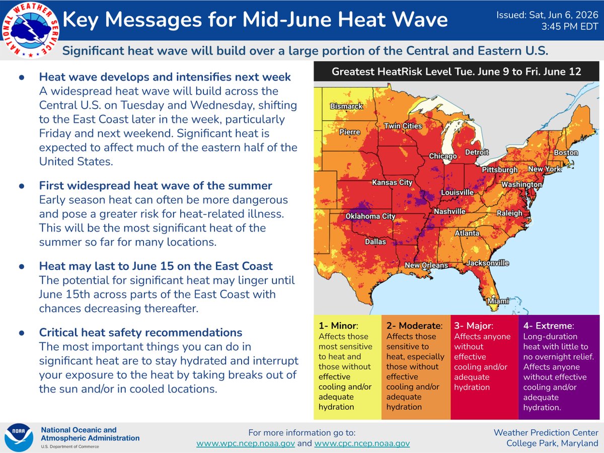 The latest details on a significant heat wave expected to build over ...