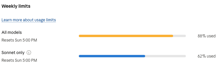 CodeBrainery's tweet photo. @claudeai Could you please reset the weekly limit today 😀. I am nervous to use remaining 12% https://t.co/BKsOEGU41R