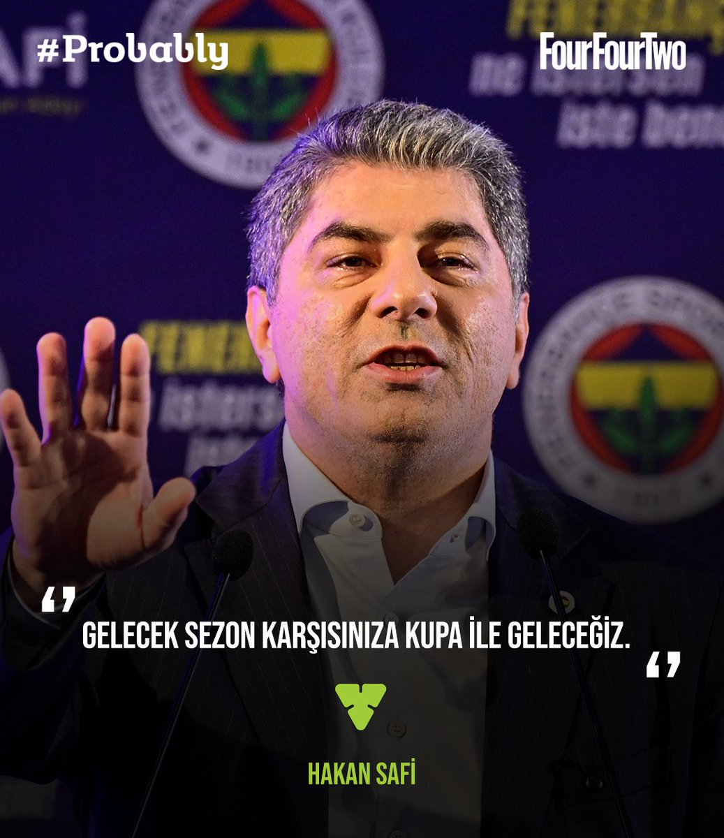 FourFourTwo_TR's tweet photo. 🟡🔵Fenerbahçe'nin başkan adayı Hakan Safi, açıklamalarda bulundu. 

"Gelecek sezon karşısınıza kupa ile geleceğiz."

#Probably https://t.co/WHp18U8qd6