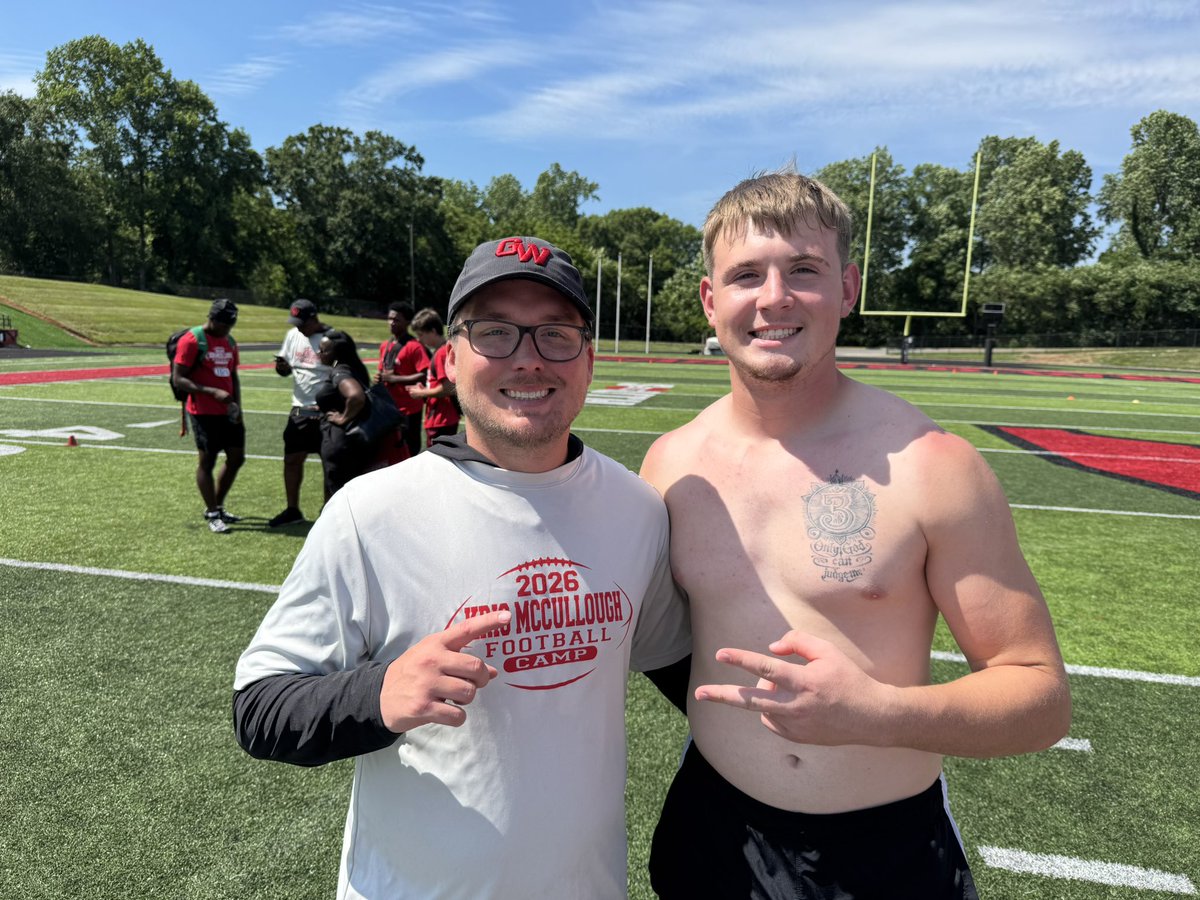 DavisSuchora's tweet photo. Gardner Webb was an awesome camp! Thank you @Mstout_3 @CoachEBeal @CoachShaw_Jake @AJames_11 @LGoodwin002 for the interest and feedback! https://t.co/10HZpsogSi