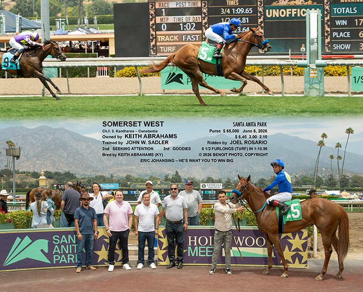 sadlerracing's tweet photo. Congrats to one of our longest-standing and favorite owners, @KeithAbrahams15 @santaanitapark @johnwsadler https://t.co/vszWpjZsIg
