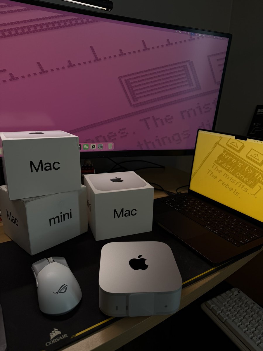 Helloworldrex's tweet photo. 不小心又买了一台Mac mini https://t.co/Pm4S9ot7EW