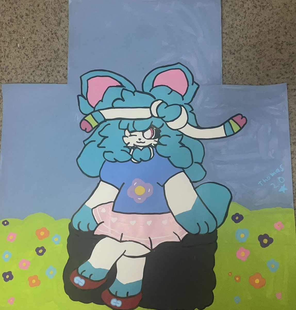 splatthomasdx's tweet photo. My shiny Sylvie oc Emily :3
She’s my first anthro oc 🌟🌟🌟🩵🩵🩵 https://t.co/CzOvaus65a