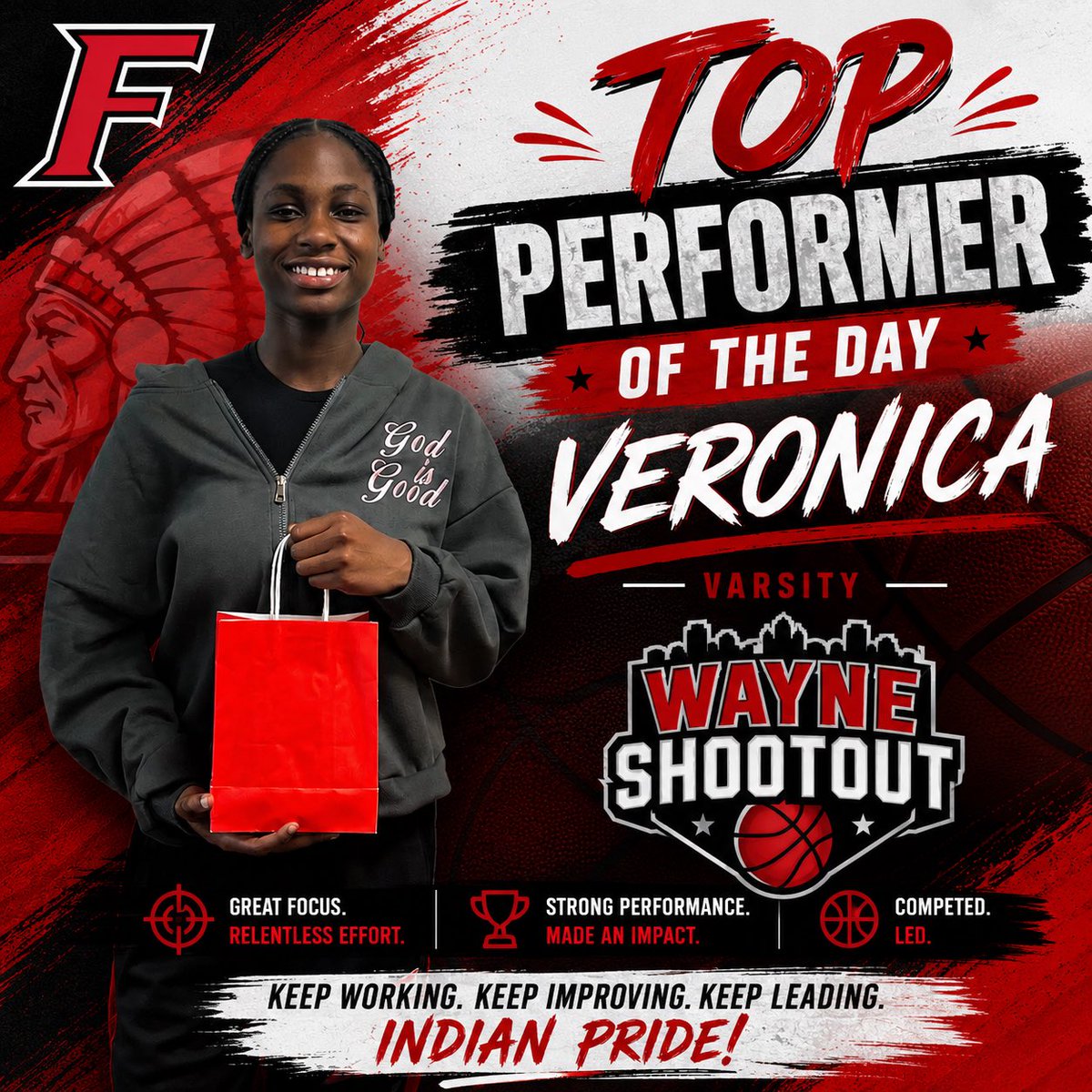 FFGirlsBBall's tweet photo. Congratulations to our top Varsity performer’s Veronica (Wayne Shootout) &amp; Emma ( Purcell Marian Shootout) and Trinity our Top Performer for Junior Varsity for (Wayne Shootout) https://t.co/leS6vJajlz