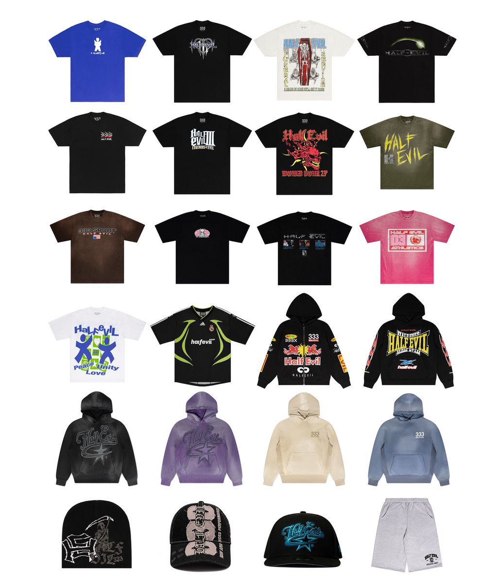 HALFEVILCO's tweet photo. OUR JUNE COLLECTION IS NOW AVAILABLE ONLINE! https://t.co/kIDnokx8AZ