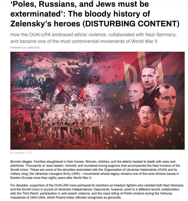 CosmicMonad's tweet photo. @HavryshkoMarta Oh you're ok when Russians are targeted, but suddenly, you scream fowl, when your friendly banderists who are fighting the "actual" enemy, according to you, once again, targeting every one of their historic victims. 
Your bullshit is wearing, your genocidal side's showing. https://t.co/YBJJLjcydK