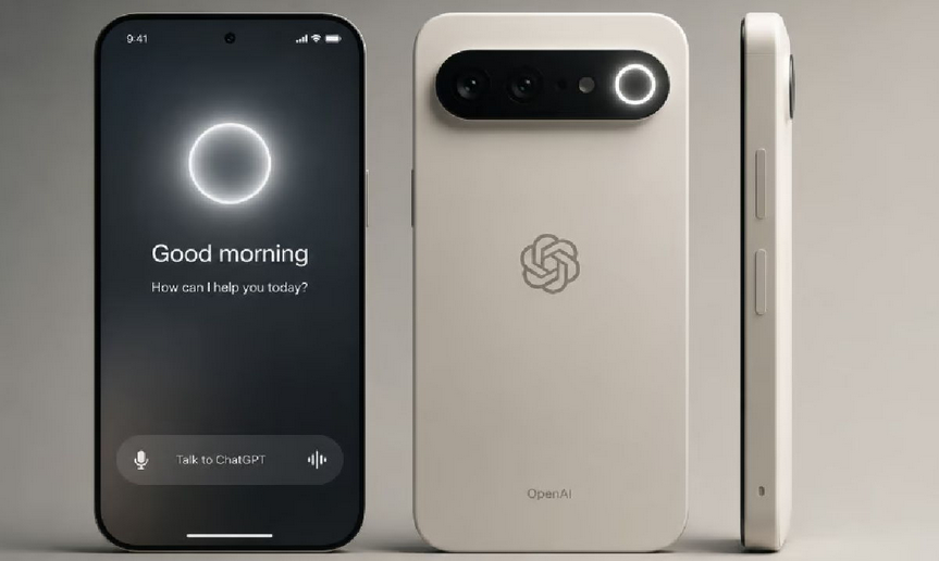 Drnpixel's tweet photo. Cómo será el smartphone de OpenAI - https://t.co/F66tWBdHiQ https://t.co/v585kTWijp