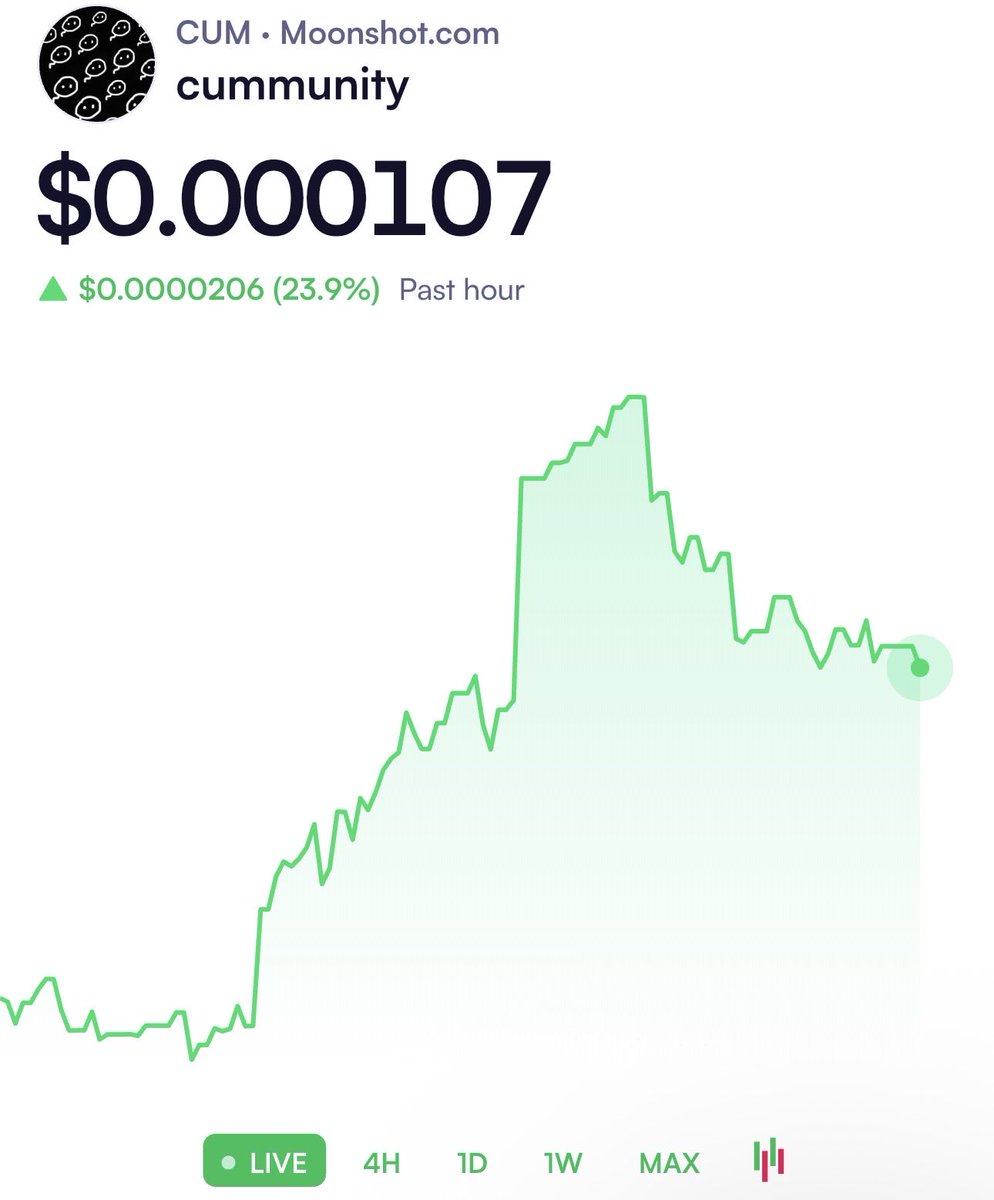 DeGenAbleX's tweet photo. $CUM is cumming slowly https://t.co/GTKZj1XG8j