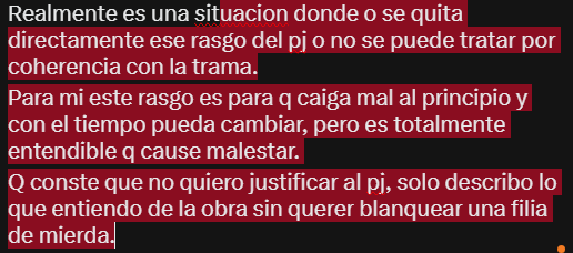 jbadia31's tweet photo. @Josh69326651 Aún y siendo correcto todo lo que dices, considero q hay "poco" q la obra hubiera podido hacer con la premisa: 
- Ningun pj sabe de su secreto hasta la mitad de la obra
- Normas sociales más laxas sobre este tema.
- Pocos pj pueden ser un faro moral al prota. https://t.co/eHLVCa4RSj