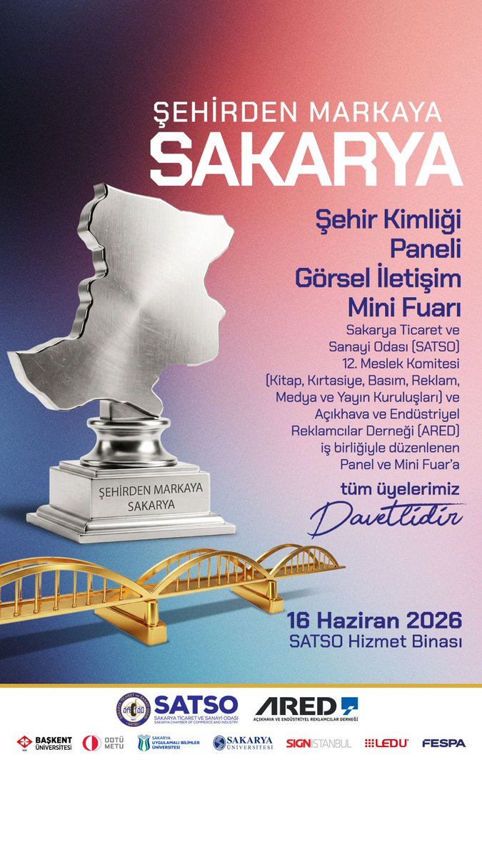 ARED_TR's tweet photo. @SATSO54 
@sign_istanbul 
@sakaryauni  
@METU_ODTU 
@baskentunv 
@METU_ODTU
@sahinacarankyra 
@FESPA https://t.co/a8Sg6z0Vpy
