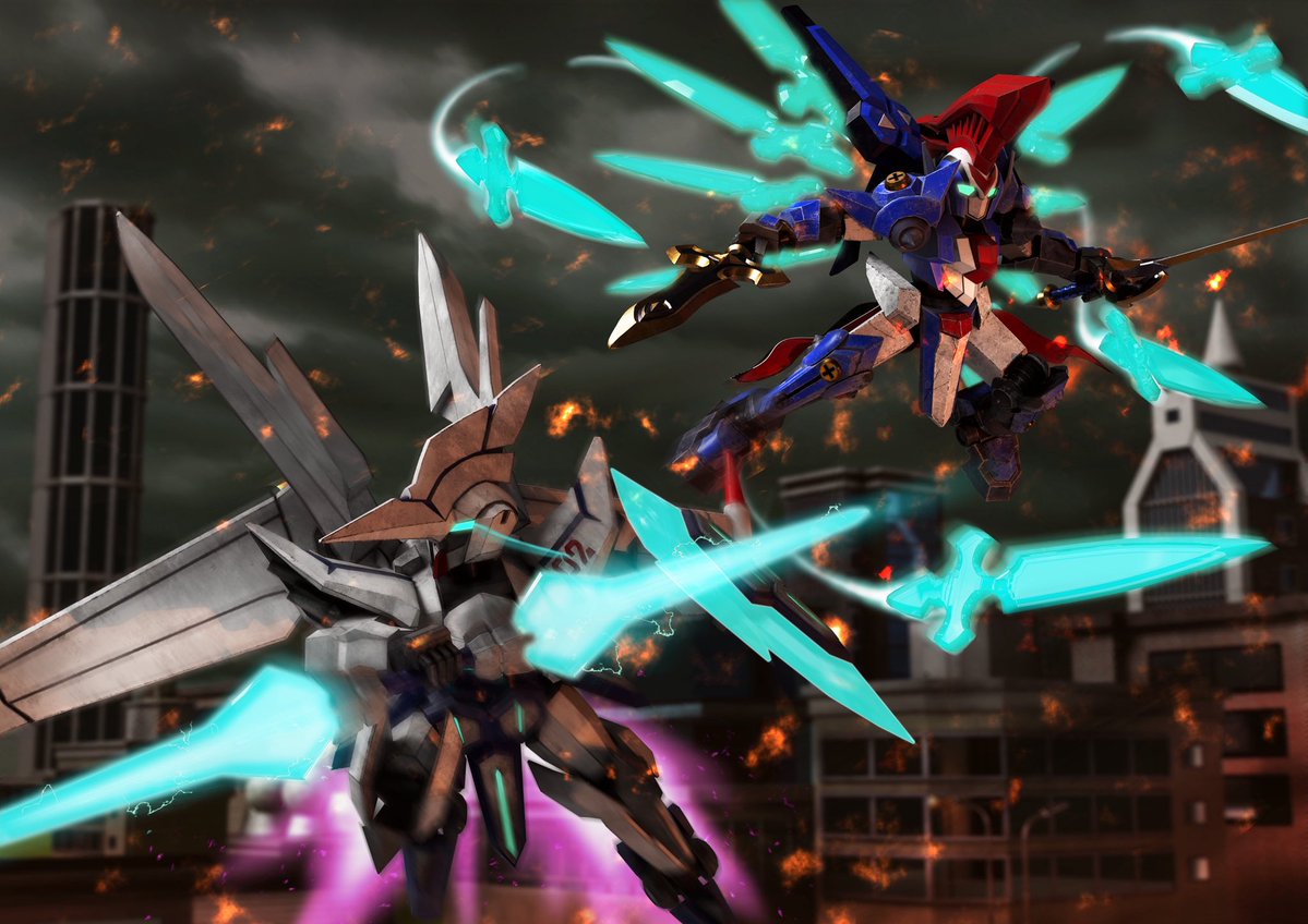 Oimo1w's tweet photo. とても今更ですが1年の進級制作で制作したダンボール戦機Wに出てくるアキレスD9とオーディーンMK2です。
今見返すと直したいとこが山ほどありますが制作していてとても楽しかった記憶があります。
アドバイスなどがあれば気軽にしてくださると幸いです。
 #3DCG #MAYA #CG添削希望 #CG勉強日記 https://t.co/MVMXxeN4Ng