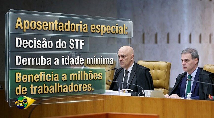 agentesdesaude's tweet photo. Aposentadoria Especial: Decisão do STF derruba a idade mínima e beneficia a milhões de trabalhadores. https://t.co/aAkyI0cM4A 

STF derruba idade mínima da aposentadoria especial  e abre caminho para milhões de trabalhadores em atividades insalubres. Lauryn Hill fique atento! https://t.co/CL33oATYU7