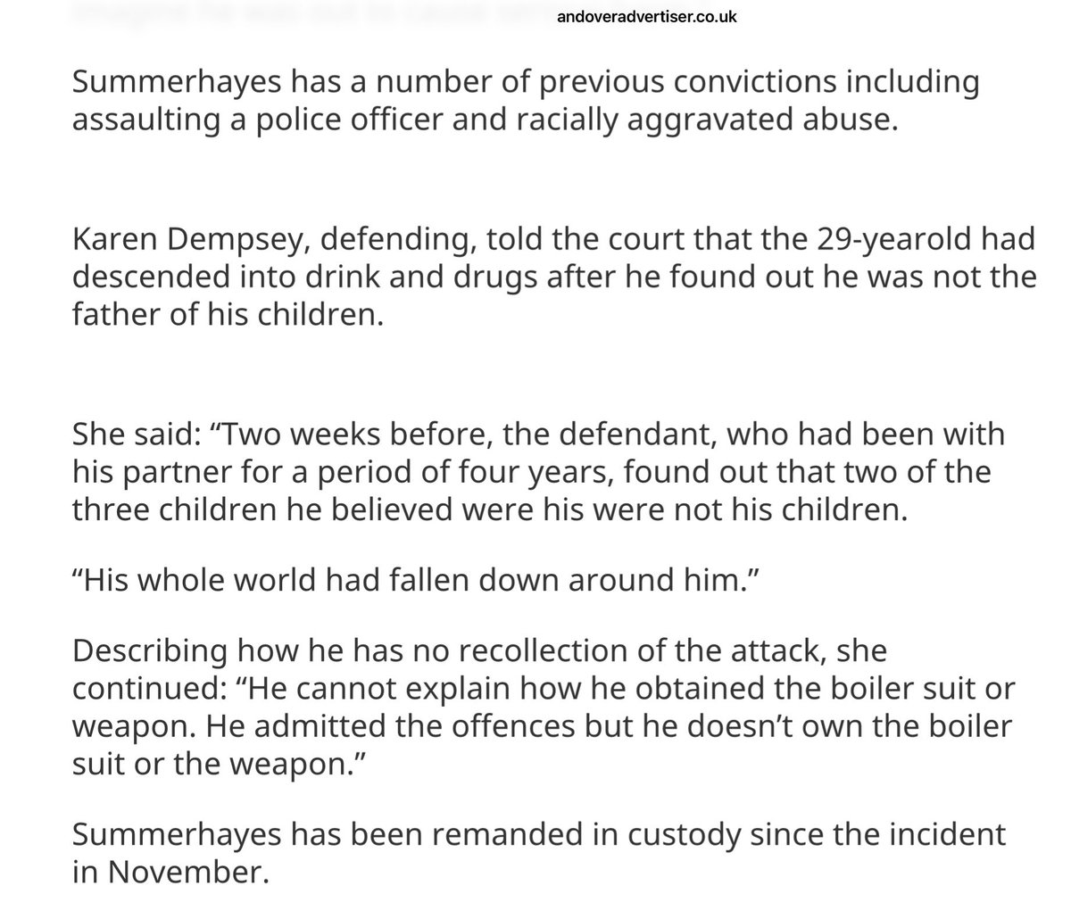 BrexitBuster's tweet photo. More guilty pleas from the Southampton rioters. Andrew Summerhayes has quite a ‘colourful’ criminal past. Previous convictions for assaulting police and racist abuse. Seems that his 15-month prison sentence for affray in 2017 didn’t reform him. Bet he gets a stiff jail term. 👍🏻 https://t.co/OVJ1GCefTo