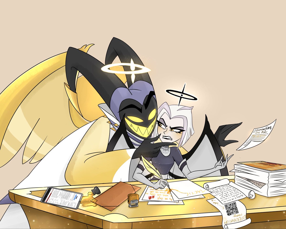 misuseofair's tweet photo. shaved literal years off my life btw #guitarspear #fanart #otp #hazbinhotel #hazbin #hazbinhotelfanart #hazbinfanart #adamxlute #lutexadam #hazbinadam #adamhazbin #lutehazbin #HazbinHotelS2 #art https://t.co/ieuv48VxCJ