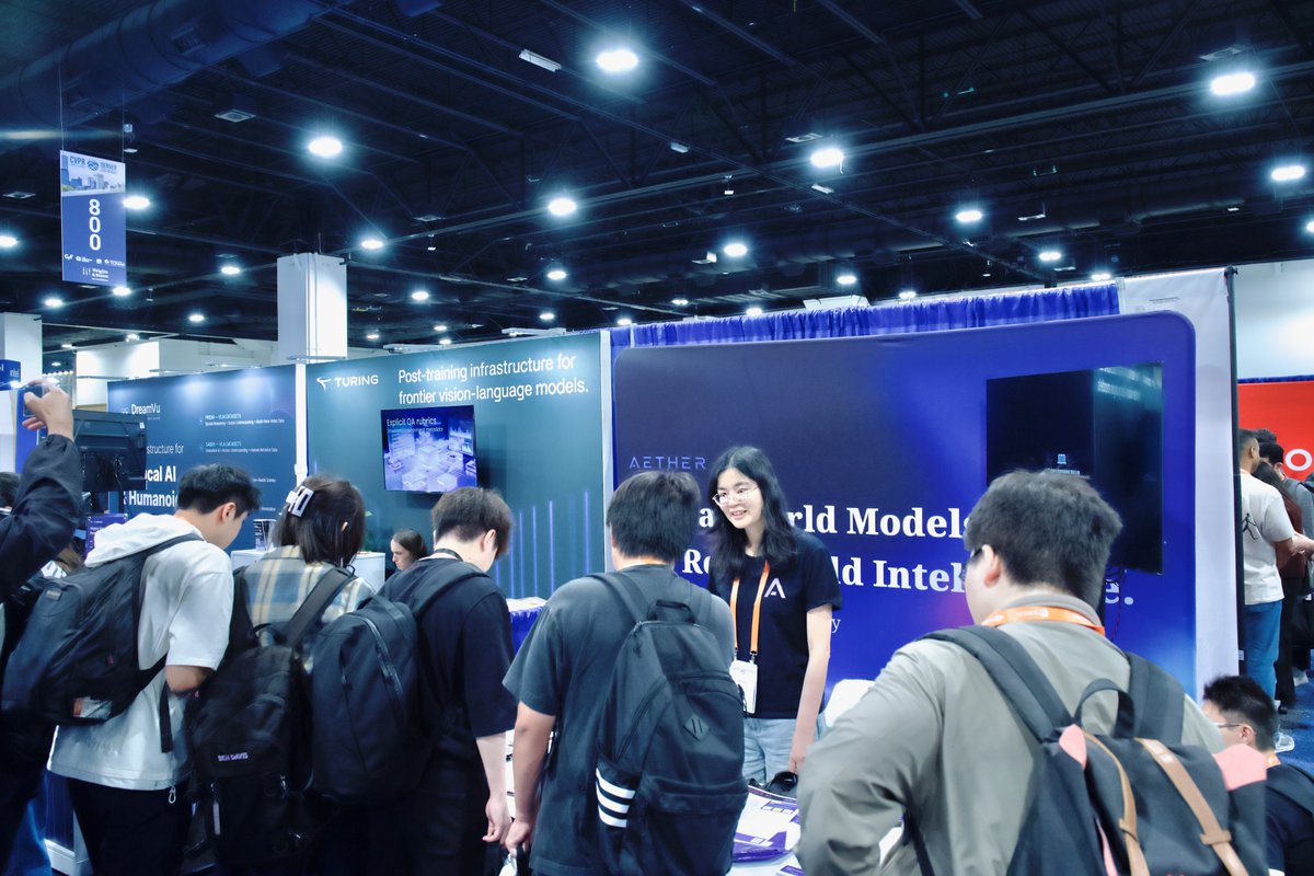 AetherLab_AI's tweet photo. Aether AI is at @CVPR!

Find us at Booth #715 today and tomorrow.

We’d love to talk about causal world models, Physical AI, embodied intelligence, and how AI systems can better understand and act in the real world.

Stop by and say hi!!!

#PhysicalAI #EmbodiedAI #Causality #Robotics #AIforScience #AIHiring #BayAreaJobs #AIResearch #cvpr2026 #MultimodalAI #CausalAI