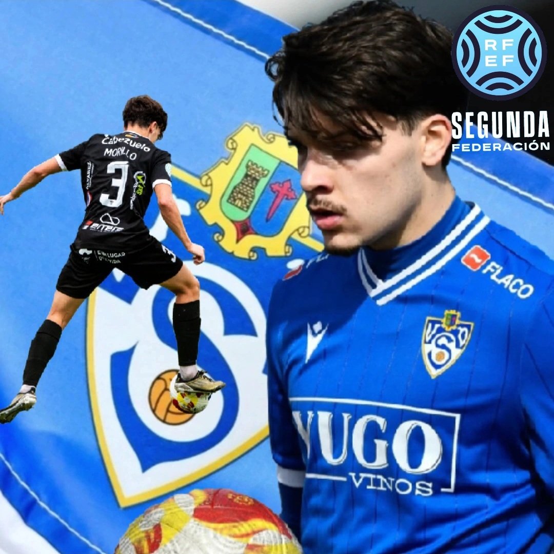 CandidoMM22's tweet photo. @pablomorilloo11 no continuará en el #UDYugoSocuellamos la próxima temporada 26/27

 El Lateral Izquierdo Sub-23 cerró su debut en la #SegundaRFEF con el #Socu con:
1⃣.1️⃣8️⃣8️⃣ minutos disputados
3️⃣2️⃣ Partidos oficiales🏃‍♂️
1⃣ Gol en Copa Federación🎯 
2️⃣ Asistencias en Liga 
#2RFEF https://t.co/ZHasbWBs6S
