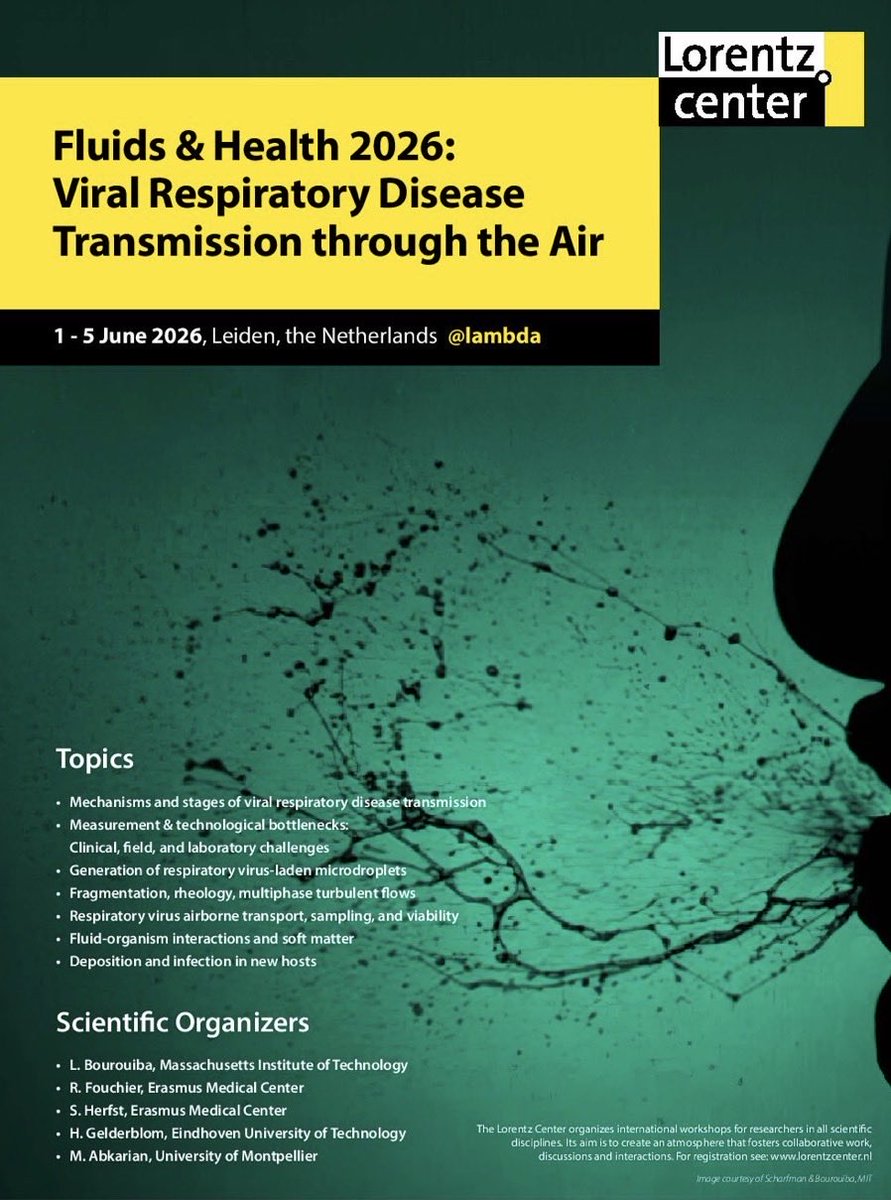 ukhadds's tweet photo. Just spent all week at an intensive workshop at the @lorentzcenter discussing viral transmission via exhaled aerosol. Virologists, physicists, engineers and aerosol scientists were discussing how to answer the hardest questions. 

Not once did anyone suggest using AI for anything https://t.co/fpmvjjMEnZ