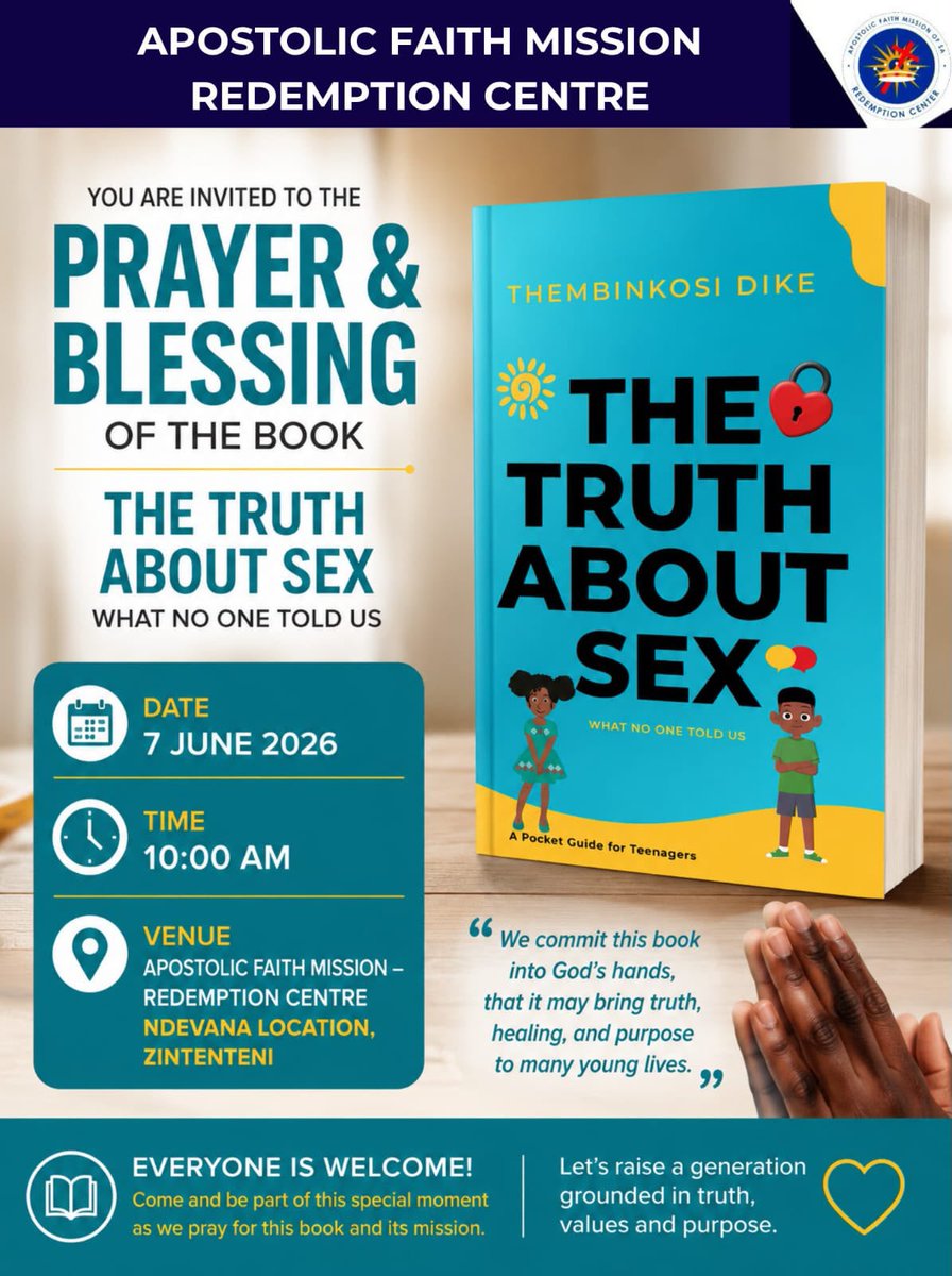 tdjokes's tweet photo. Tomorrow we dedicate The Truth About Sex: What No One Told Us to the Lord and pray over its release.

May this book become a tool for truth, healing, wisdom, and purpose in the lives of many young people. https://t.co/CEWpgu3MAC
