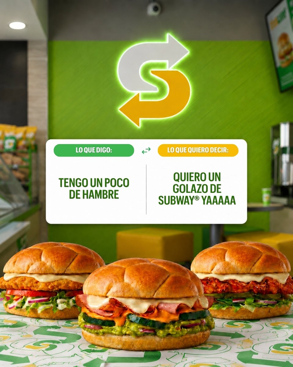 subwaymexico's tweet photo. Hay pensamientos que simplemente no se pueden ocultar… Golazos de Subway® 😋 💚 ⚽
#Subway #subwaymexico #golazos #futbol #gool https://t.co/7JxQTdjwQC