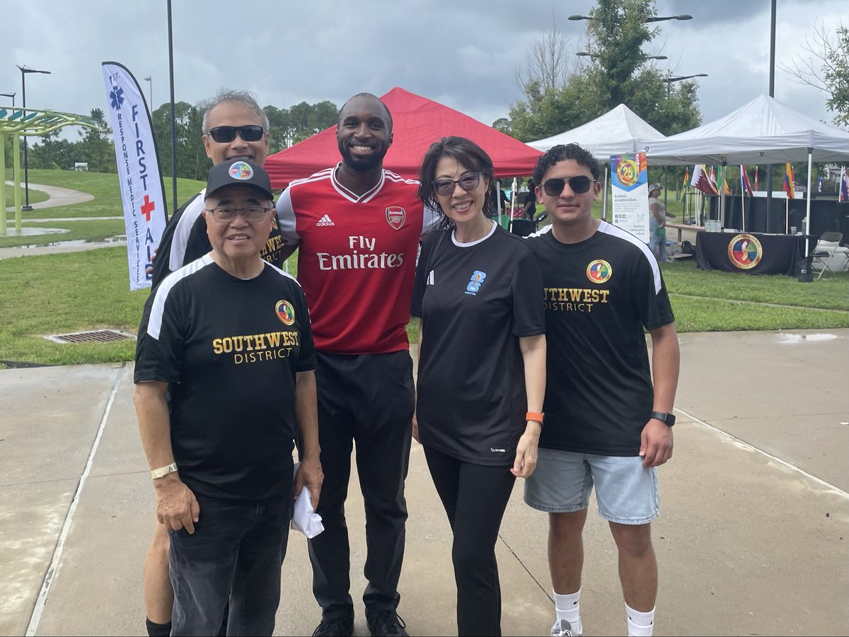 ThierryTchenko's tweet photo. Had a great time this morning at the First Kick Community Soccer &amp; Fitness Festival at the Alief Community Center. Thank you to Dawn Lin, Kenneth Li, Southwest District, and everyone who helped organize this great event ahead of the World Cup starting next week! https://t.co/Q0SnTjvoxE