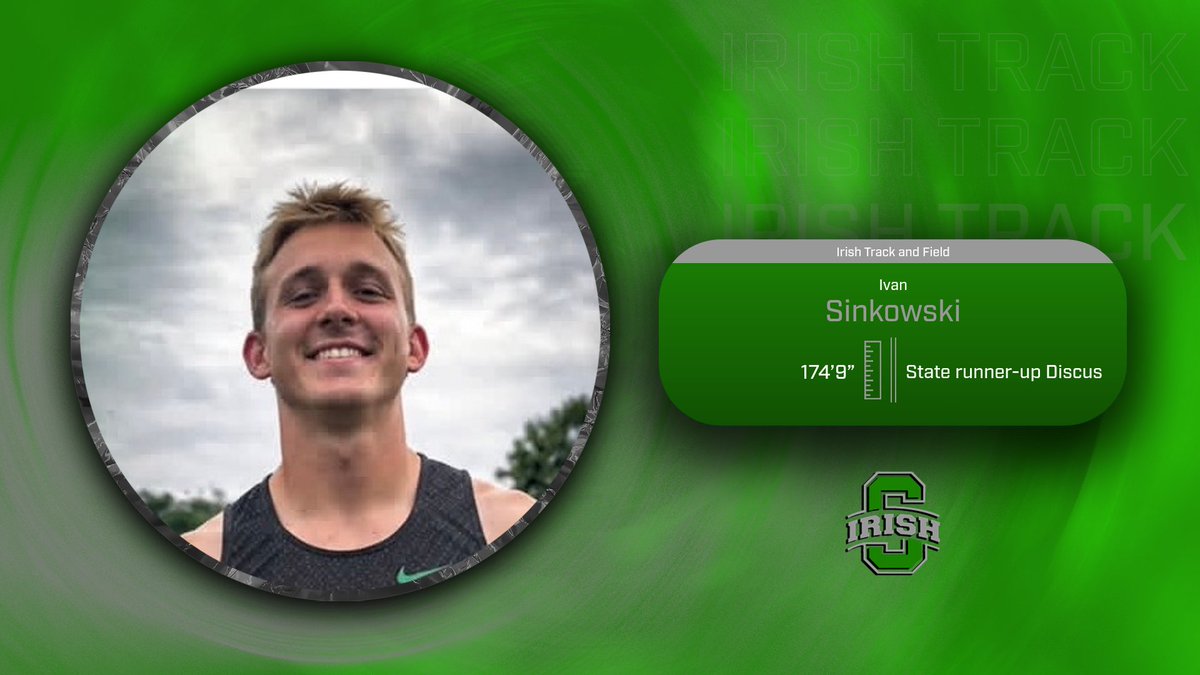 sciotoathletics's tweet photo. Ivan Sinkowski finishes as state runner-up in discus at state Track &amp; Field meet with a throw of 174’09”
CONGRATULATIONS IVAN!
Go Irish! https://t.co/LRLLkCz868