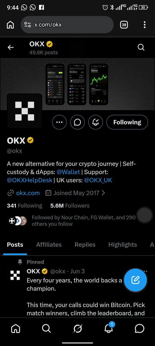 DavidSunda5514's tweet photo. @okx TRUE A welcome point bonus is available https://t.co/0bC4YEBpXi