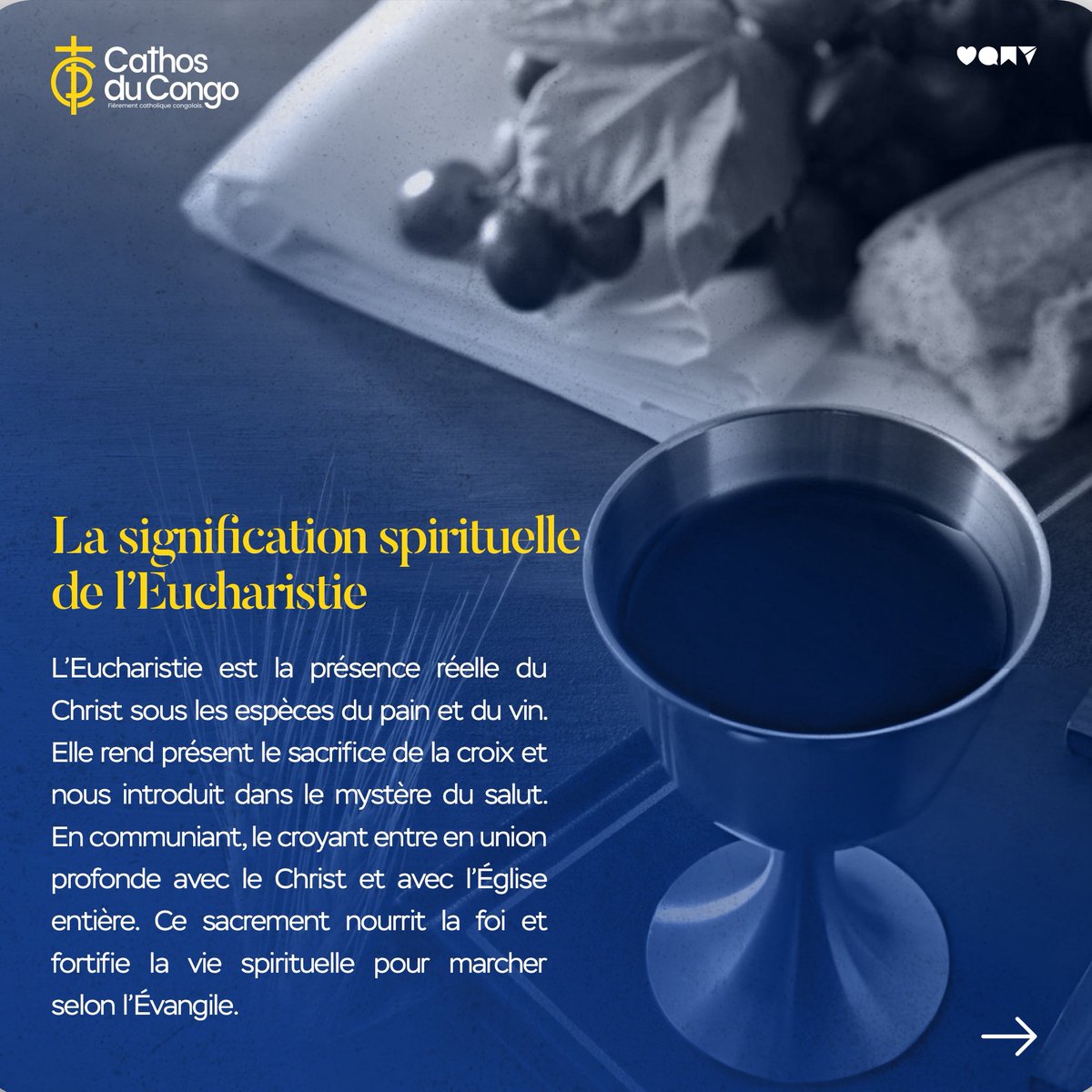 Cathosducongo's tweet photo. Découvrez ce carrousel et approfondissez votre compréhension de ce sacrement qui nourrit notre foi, fortifie notre espérance et nous unit dans la charité. https://t.co/Hy6HEaXzDd