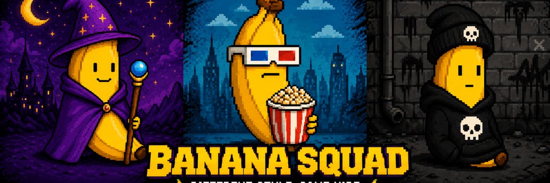 Medo2885's tweet photo. 🤝 COLLAB ALERT 🤝

We're teaming up with 🍌 BANANAJOETH 🍌

777 pixel bananas on ETH.

No roadmap.
No utility.
Just bananas.

🎟️ WL spots available!
5 WL 
✅ Follow @bananajoeth &amp; @Medo2885
✅ Like &amp; RT pinned https://t.co/sYQQN3Q2FH
🍌 Drop your EVM

🌐 https://t.co/3cmlMesJOS https://t.co/mLBdjp7KxG