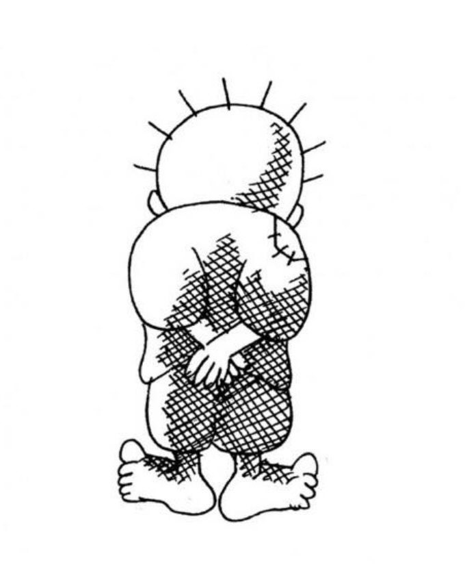 chunguskitten's tweet photo. Who is Handala?

Handala is a national symbol and personification of the Palestinian people. 

He is a ten year old boy which represents the age of cartoonist Naji al-Ali when he was forced from his home by Jewish terrorists during the 1948 Nakba ethnic cleansing of Palestine. https://t.co/0NCrhCONAw