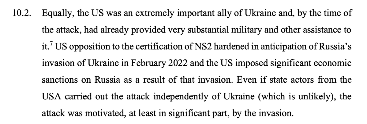 Erkperk's tweet photo. Maybe the most convoluted Lloyds arguments:  "Even if the USA blew up the pipeline on their own, it was to help Ukraine" https://t.co/HqjMBoGRPw