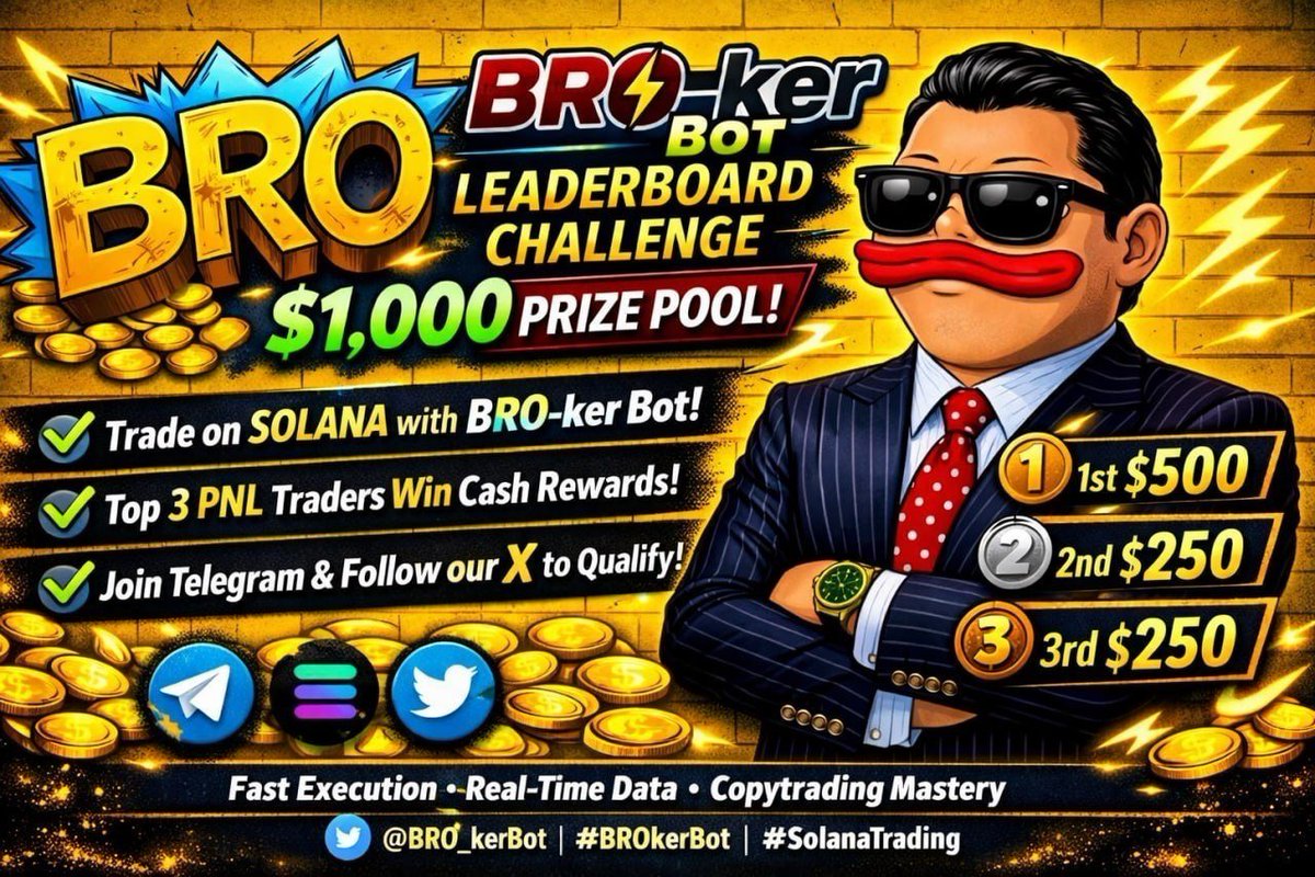 solbrocto's tweet photo. Hey Bros,

Did you know we have a easy way to win some ethereum:0xa0b86991c6218b36c1d19d4a2e9eb0ce3606eb48 ?
Top 3 in the @BRO_kerBot all time leaderboard after ending date will win👇

A split of $1000 USDC :

#1 500 USDC
#2 250 USDC
#3 250 USDC

Rules to qualify: 

Follow us on X
https://t.co/GikmNQWSP4

Join our TG community
https://t.co/XPCHRtU2vK

Rank the Leaderboard: first, second and third.

Ending date:

18 August 2026 21:00 CET