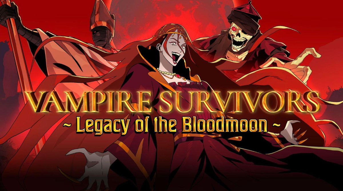 gameinformer's tweet photo. Poncle has revealed a new Vampire Survivors expansion called Legacy of the Bloodmoon, alongside details about a new Japan-based Poncle studio led by a former DMC artist and more. https://t.co/jCrSCwPcXP https://t.co/RgHpOKeAWh